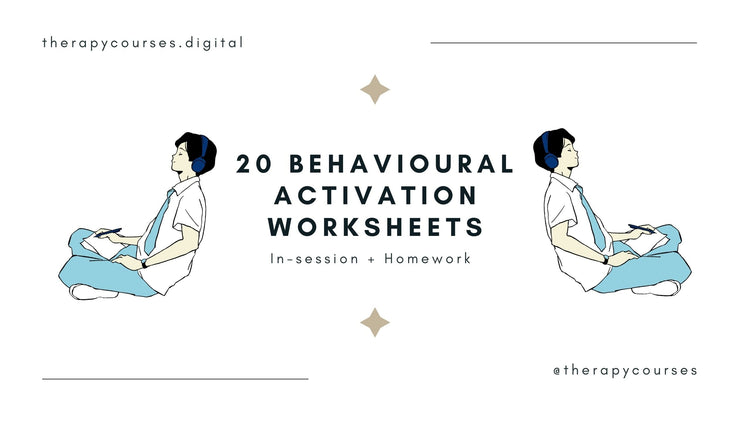 20 Behavioral Activation Worksheets In Session + Homework w Freebies ...