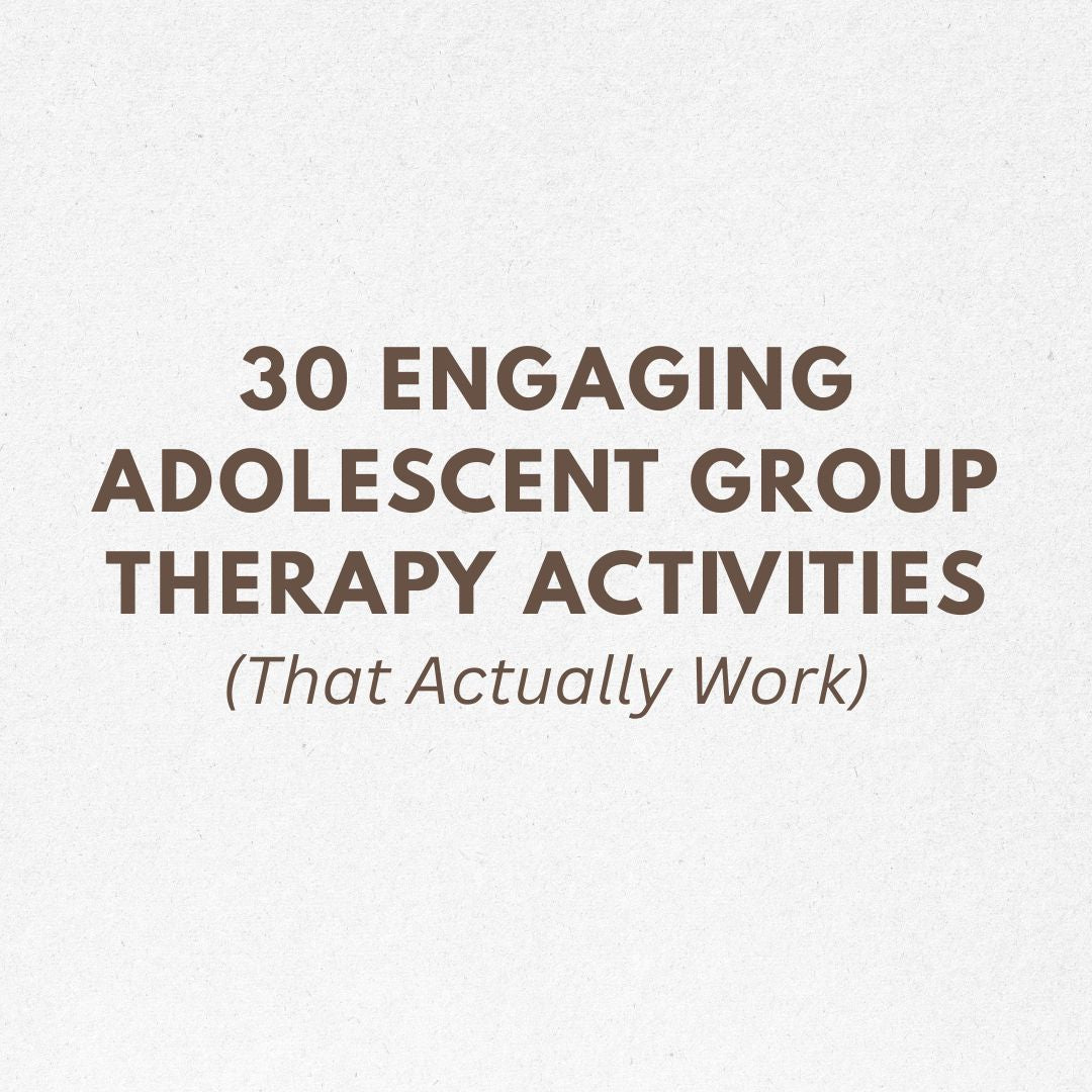 30 Engaging Adolescent Group Therapy Activities