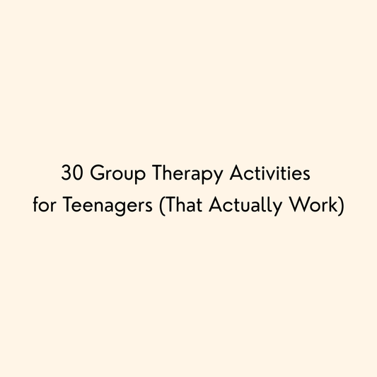 30 Group Therapy Activities for Teenagers That Actually Work