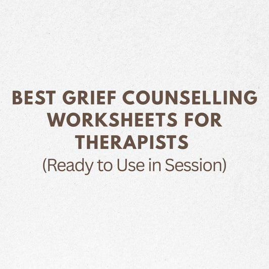 best grief worksheets for therapists clinicians