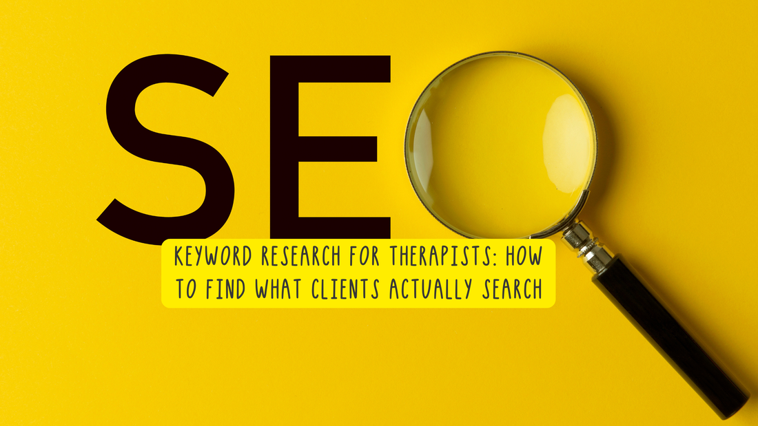 keyword research for therapists
