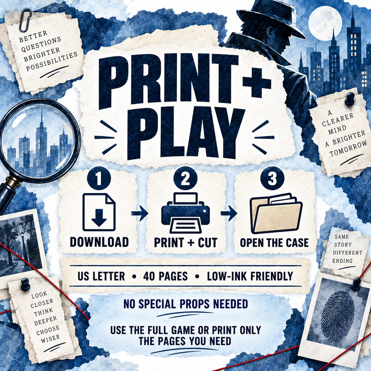 Teenager CBT Game: Thought Detective Case Files, Thought Challenging, Fun Group Therapy