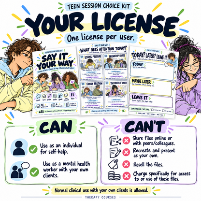 Get Quiet Teenagers Talking: Say it Your Way Card Game, Session Choice Toolkit (Adolescent Therapy Game)