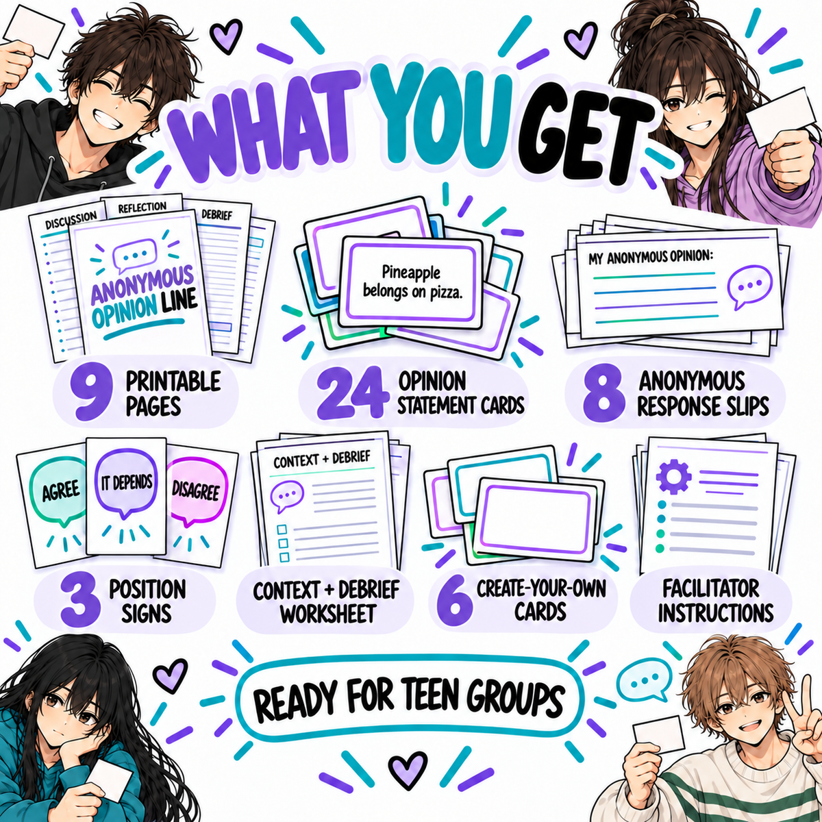 Teen Adolescent Group Therapy Game: Icebreaker, Low Pressure Discussions