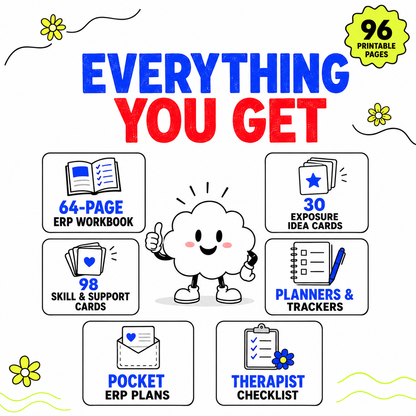 ERP Therapy Worksheets - Exposure & Response Prevention for OCD + PTSD Digital Workbook pdf