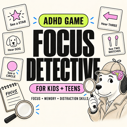 Focus Detective: ADHD skills game for kids & teens, fun learn practical focus strategies