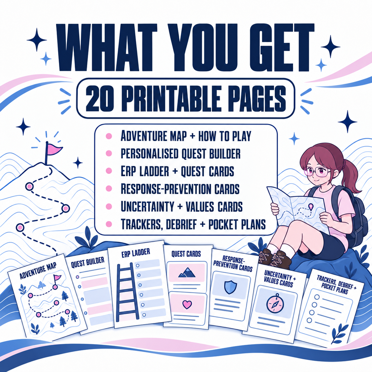 OCD ERP Adventure Quest: Exposure Therapy Game for Teens, Fun Adolescent Psychology Tools