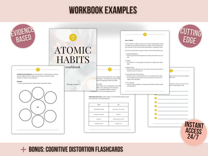 Atomic Habits Worksheets - Based on James Clear's Book