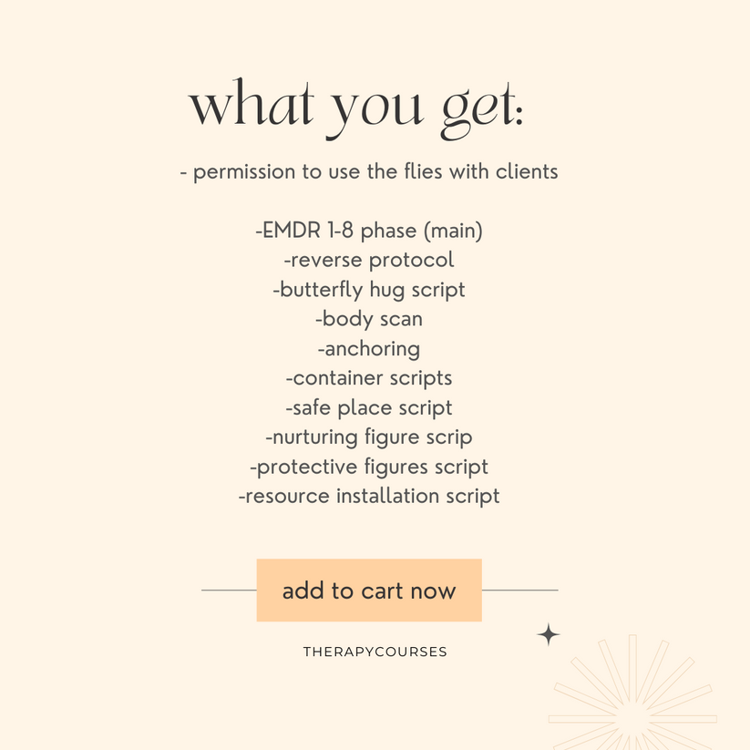 10 EMDR Scripts - EMDR scripts Worksheets inc Butterfly, Body, Safe Di ...