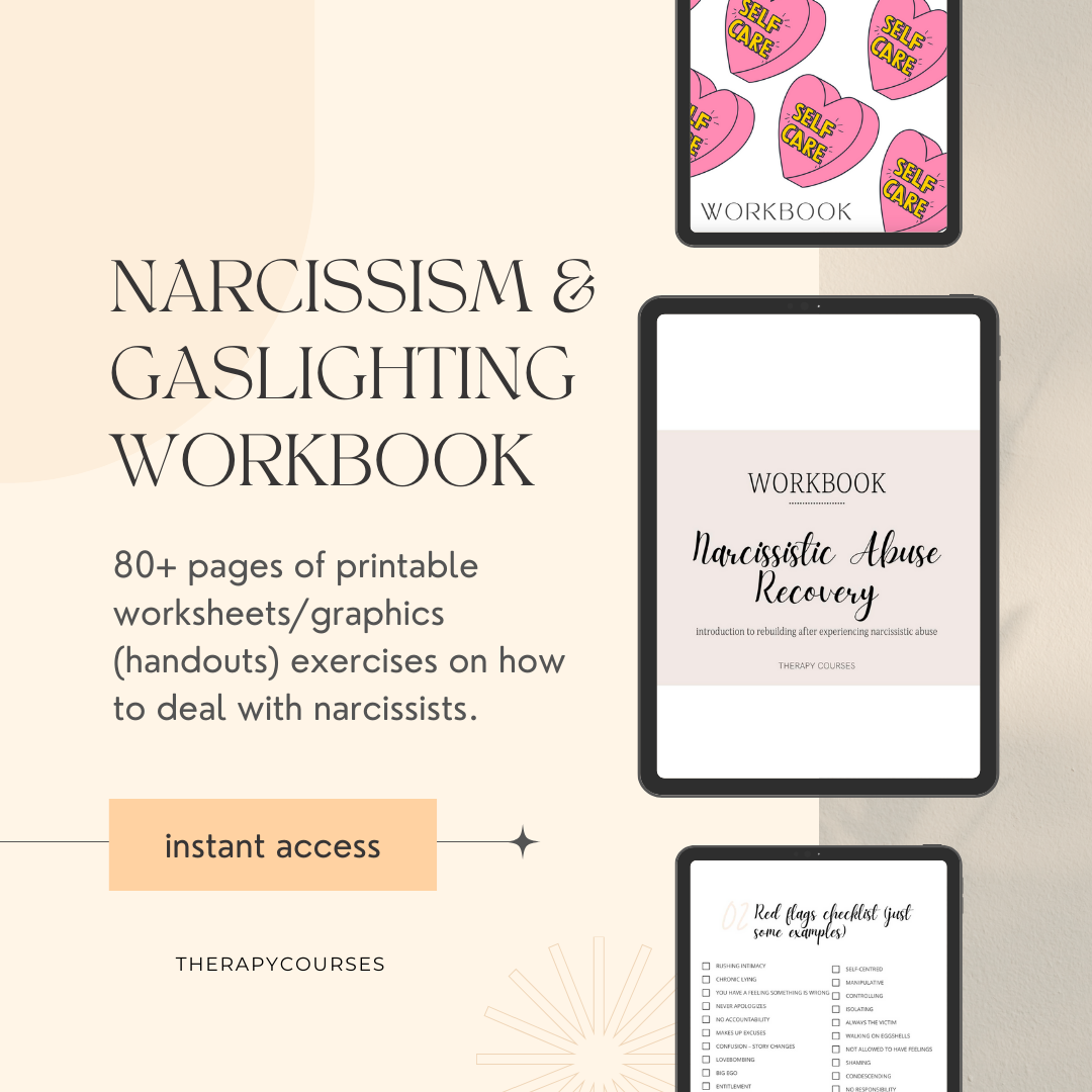 Narcissistic Abuse + Gaslighting Recovery Workbook PDF - Disarm your Narcissist w/ evidence-based techniques to respond to NPD