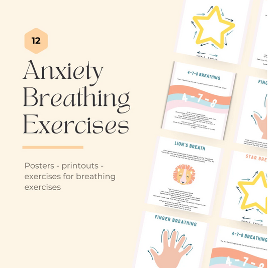 Anxiety Breathing Exercises Worksheets