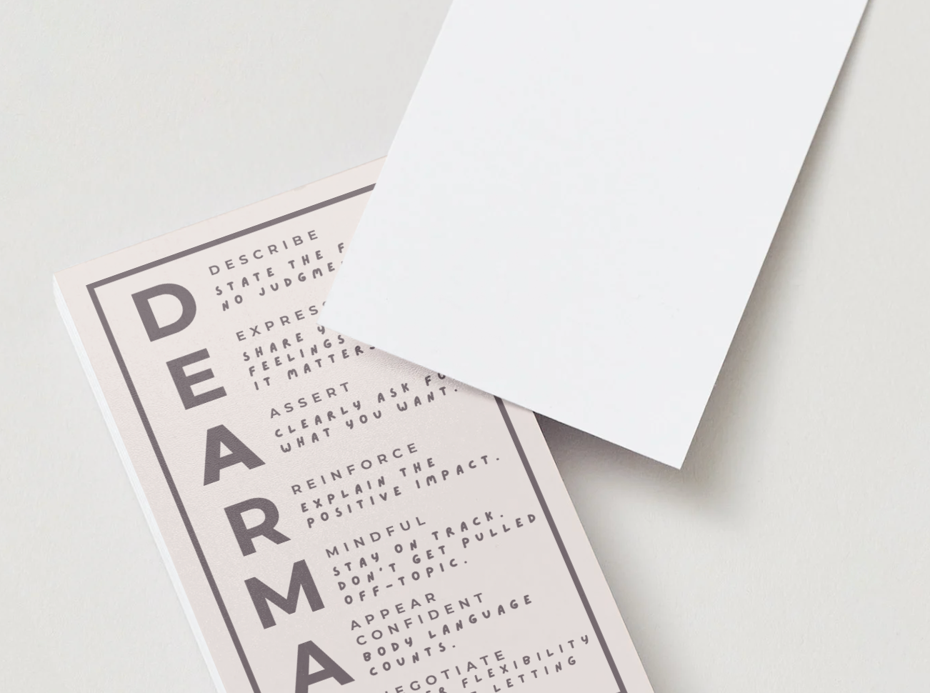 DBT Interpersonal Effectiveness Worksheets PDF & 50 DEARMAN Communication Cards