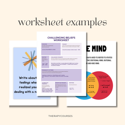 Narcissistic Abuse Recovery + Gaslighting Worksheets Bundle