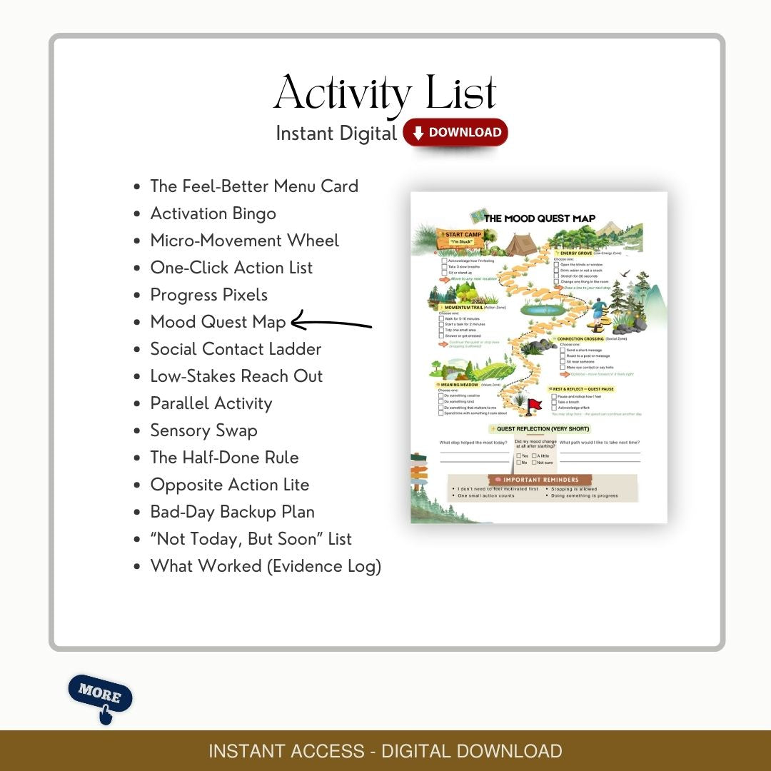 Behavioral Activation Worksheets for Teens: Fun & Engaging Activities for Therapy and Groups - Gamify CBT for Depression