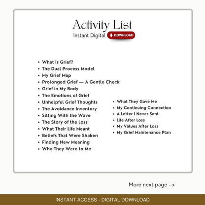 Grief Worksheets Bundle | 20 Evidence-Based Therapy Worksheets, Counselling Resources