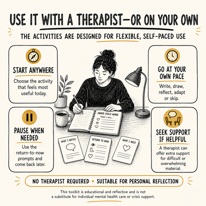 Inner Child Work Exercises: Healing the Inner Child Therapy Worksheets
