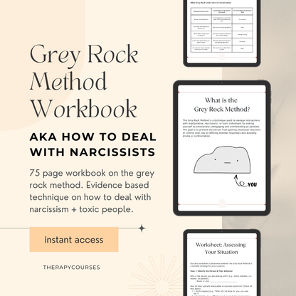 Grey Rock Method Workbook - How to Deal with Narcissistic Abuse