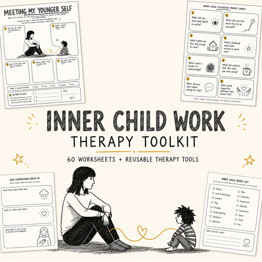 Inner Child Work Exercises: Healing the Inner Child Therapy Worksheets