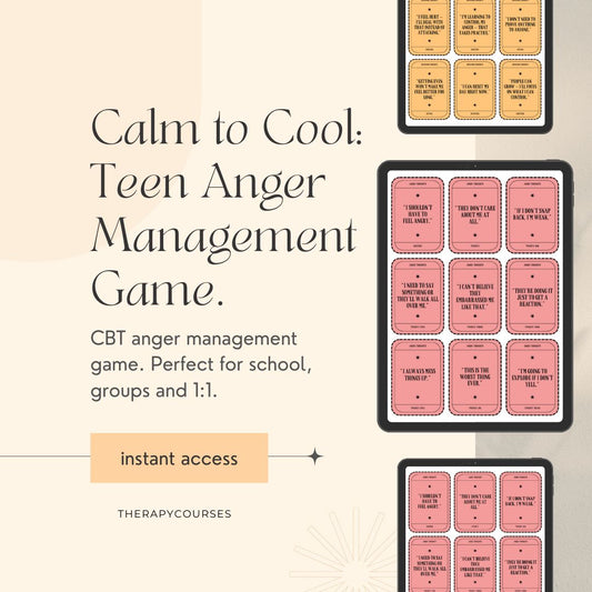 Catch It and Cool It - A CBT Anger Management Game Therapy Tool (1:1, Groups & Teens)