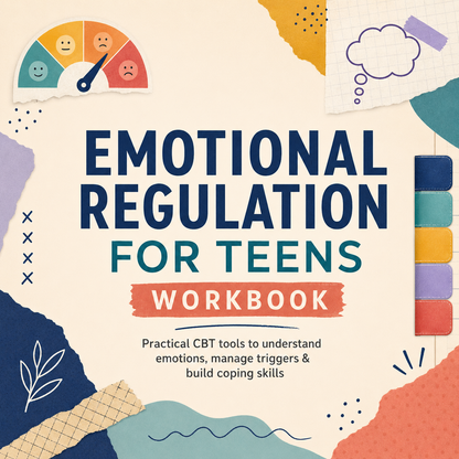 Emotional Regulation Worksheets: 30 CBT Exercises Understand Emotions + Triggers, Coping Skills