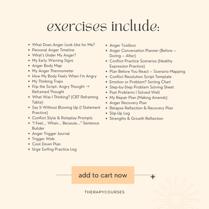 Anger Management Worksheets for Teens - 30+ Printable Exercises Handouts Individual or Group Therapy