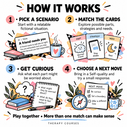 IFS Card Game: Part, Strategy, Need, Internal Family Systems Parts Cards, Parts Mapping, IFS Bundle, Parts Work Therapist Resource