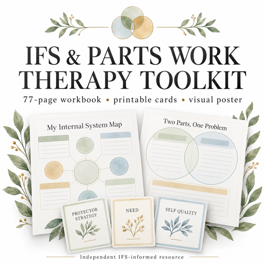Internal Family Systems Parts Mapping pdf Worksheets Activities: IFS Therapy Tools