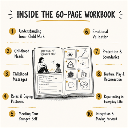 Inner Child Work Exercises: Healing the Inner Child Therapy Worksheets