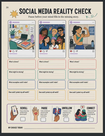Self-Worth Therapy Toolkit for Teens: Workbook, Cards and Games
