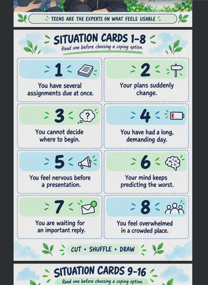 Teenage Therapy Game: Coping Skills Would You Rather, Group Therapy Games, Emotional Regulation, CBT Game, Therapist Aids, Resource