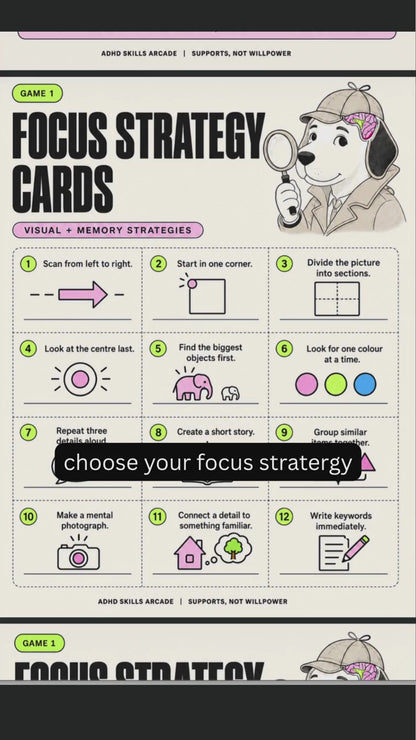 Focus Detective: ADHD skills game for kids & teens, fun learn practical focus strategies