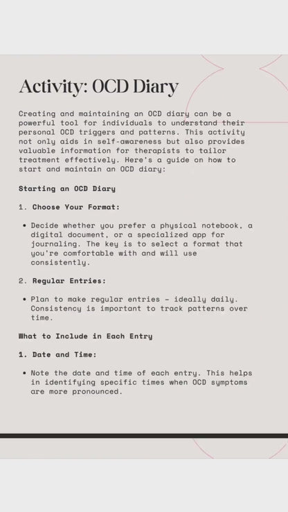 160 ERP Therapy Worksheets - Exposure & Response Prevention for OCD + PTSD Digital pdf