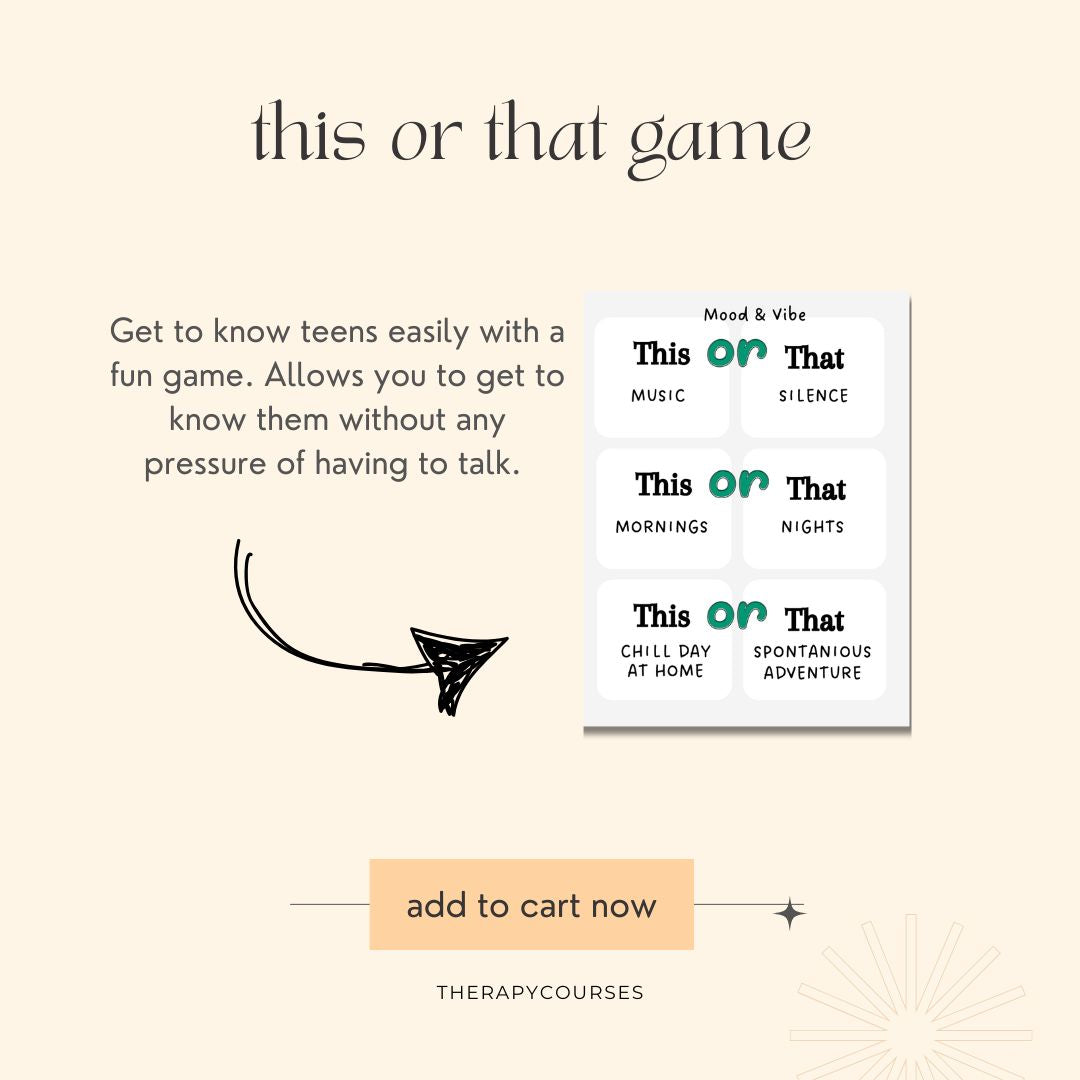 This or That: Teen Icebreaker Prompts - Low Pressure Get to Know You Questions