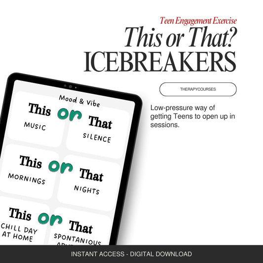 This or That: Teen Icebreaker Prompts - Low Pressure Get to Know You Questions