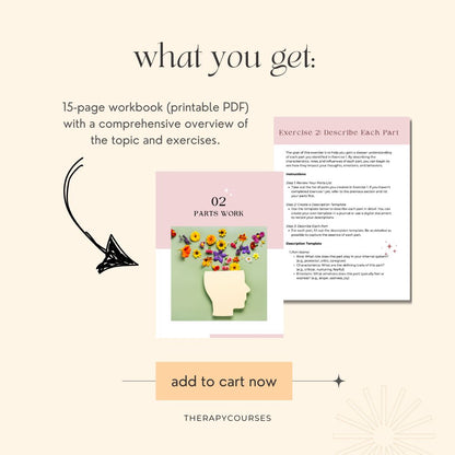 Introduction to Parts Work - Internal Family Systems Worksheets (Printable PDF)