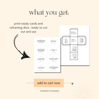 Trigger to Treasure - A Therapy Game, DBT Game, Group Therapy Tools, Cognitive Reframing, Teen Therapy