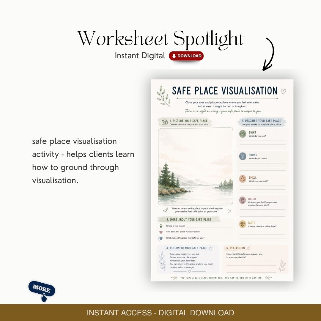 Somatic Therapy Activity Pack for Therapists - Somatic Worksheets, Psychology Tools